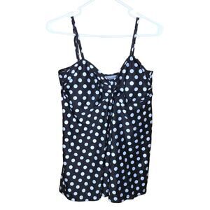Two Piece Polka Dot Boyshort Swimsuit New